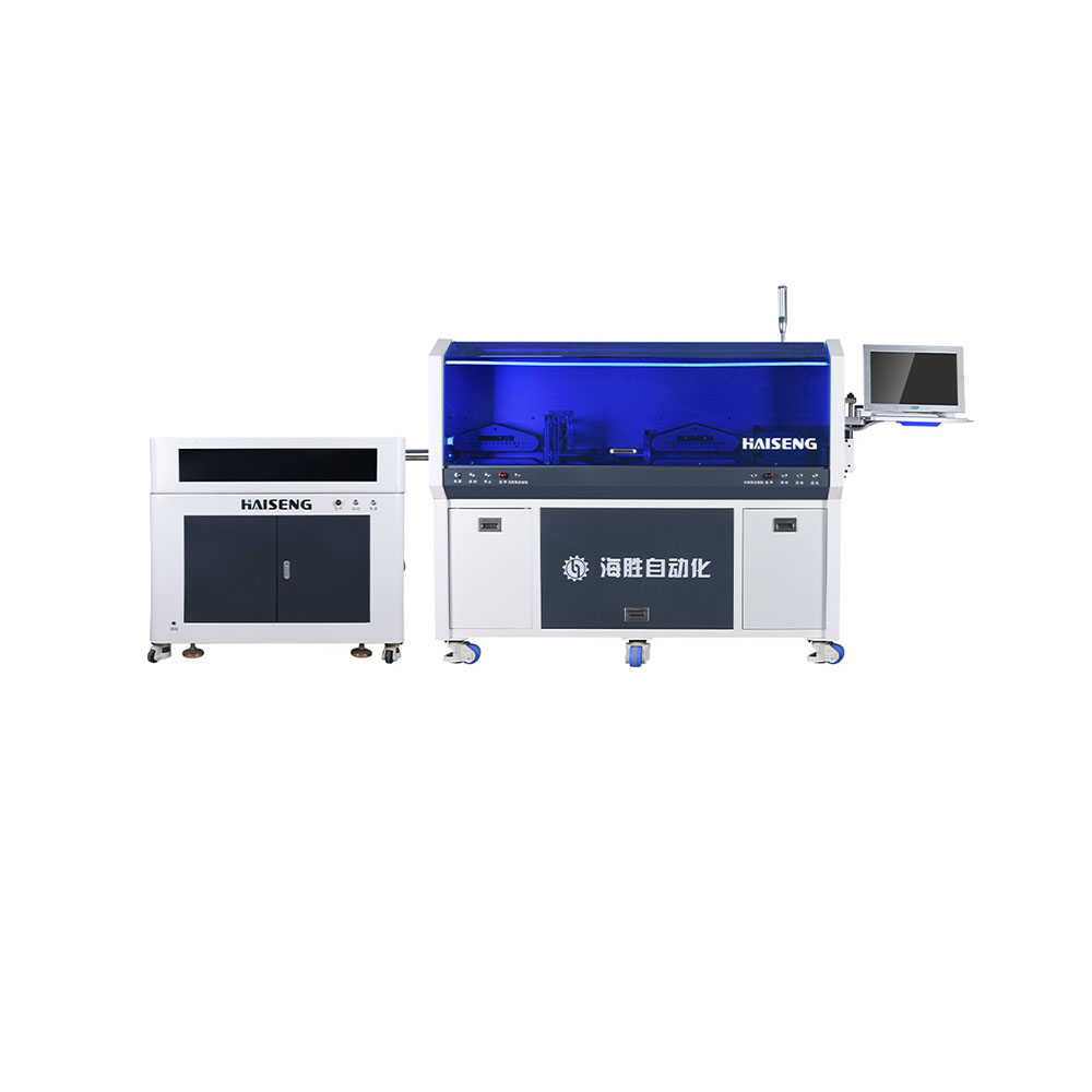 HS-880XZ-300 पूरी तरह से स्वचालित तार काटने और स्ट्रिपिंग मशीन (रोटरी ब्लेड)