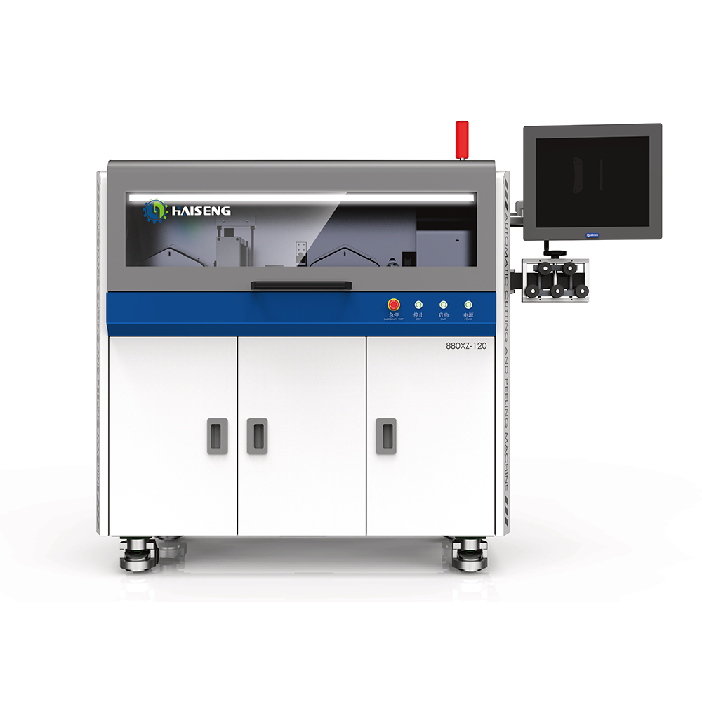 HS-880XZ-120 पूरी तरह से स्वचालित तार काटने और स्ट्रिपिंग मशीन (रोटरी ब्लेड)